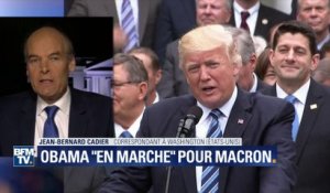 Soutien d'Obama à Macron: "C'est très rare qu'un ancien Président se mêle d'une élection à l'étranger"
