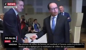 François Hollande a voté à Tulle en Corrèze