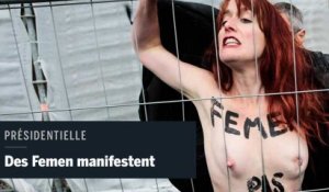 Présidentielle 2017 : des Femen seins nus à Hénin-Beaumont