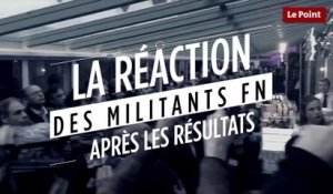 La réaction des militants FN après la défaite de Marine Le Pen