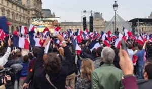 Jubilation at Louvre as Macron Victory Announced