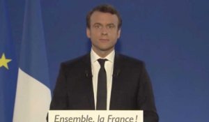 Le discours d'Emmanuel Macron, nouveau président de la république