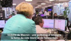 Une politologue relativise la large victoire d'E. Macron