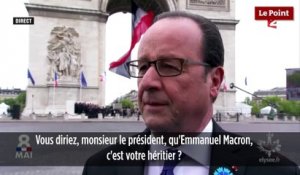 François Hollande à propos d'Emmanuel Macron : "Je serai toujours à côté de lui"
