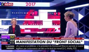 À Paris, le ''front social'' fait sa première manifestation contre Emmanuel Macron