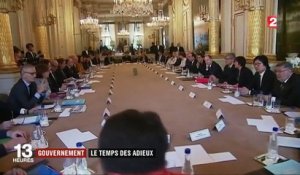 Dernier Conseil des ministres pour François Hollande et le gouvernement