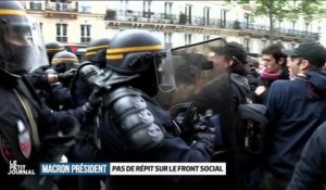 "Le Petit Journal" : un reporter se prend un coup de matraque lors de la manif anti-Macron !