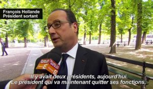 Dernière cérémonie de Hollande: un moment de "transmission"