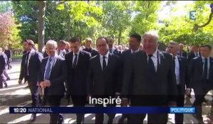 François Hollande et Emmanuel Macron unis pour la mémoire