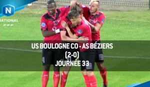 J33 : US Boulogne CO - AS Béziers (2-0), le résumé
