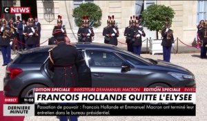 Départ de François Hollande de l'Elysée
