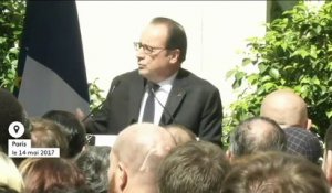 "Je laisse un pays dans un état bien meilleur que celui que j'ai trouvé", déclare François Hollande au siège du PS