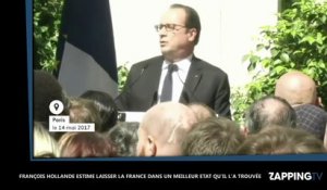 François Hollande estime laisser la France "dans un état bien meilleur" que quand il l'a trouvée (vidéo)
