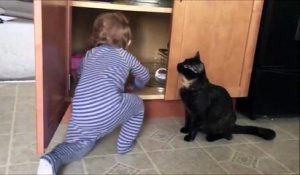Quand ton chat enferme ton bébé dans un placard