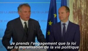 Bayrou : "La loi de moralisation de la vie politique mise en chantier dès demain matin"