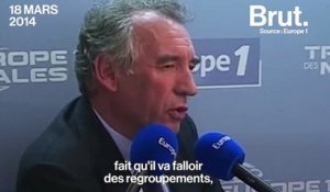 François Bayrou ne voulait pas être ministre, mais ça, c'était avant
