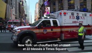 Des témoins racontent l'accident sur Times Square