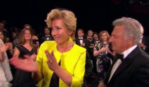 Emma Thompson, Dustin Hoffman, Ben Stiller et Adam Sandler émus aux larmes à la projection de "The Meyerrowitz Stories" - Festival de Cannes 2017