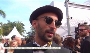 JR "On a vécu un moment qu'on oubliera jamais" avec Agnès Varda - Festival de Cannes 2017