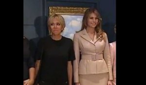 Brigitte Macron et Melania Trump en visite officielle au musée Magritte (Vidéo)