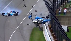 Un violent crash pendant les 500 Miles d'Indianapolis
