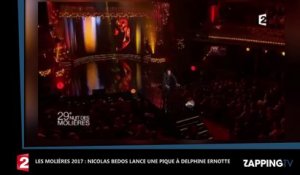 Molières 2017 : Nicolas Bedos fracasse Delphine Ernotte pendant la cérémonie