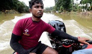 Sri Lanka: l'armée vient au secours des victimes des inondations