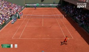 Roland-Garros 2017 : Impérial David Goffin qui remporte la 2e manche face à Stakhovsky ! (2-6, 4-6)