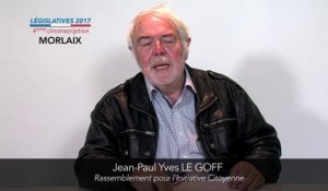 Législatives 2017. Jean-Paul Yves Le Goff : 4e circonscription du Finistère (Morlaix)