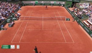 Roland-Garros 2017 : Le coup droit éclair de Dimitrov !  (3-6, 4-6, 5-7)