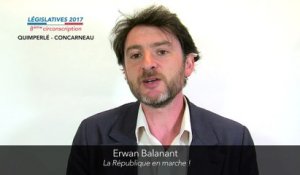 Législatives 2017. Erwan Balanant : 8e circonscription du Finistère (Quimperlé-Concarneau)