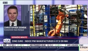 Le point macro: L'indice PMI manufacturier de la zone euro est en hausse - 01/06