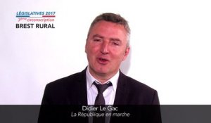 Législatives 2017. Didier Le Gac : 3e circonscription du Finistère (Brest rural)