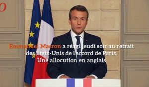 «Make our planet great again»: Macron parodie Trump pour mieux le critiquer
