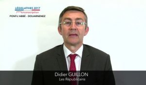 Législatives 2017. Didier Guillon : 7e circonscription du Finistère (Pont-l'Abbé-Douarnenez)