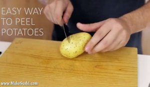 Marre d'éplucher vos pommes de terre. Voici une technique de dingue !