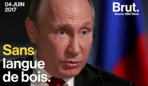 L'interview sans langue de bois de Vladimir Poutine