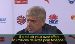 Transferts - Wenger : "Arsenal n'a pas fait d'offres pour Mbappé"