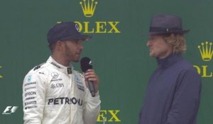 Grand Prix de Grande-Bretagne - La réaction d'Hamilton après le GP