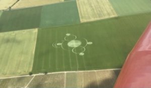 [Zap Actu] De mystérieux «crop circles» découverts dans un champ du Berry  (08/06/17)
