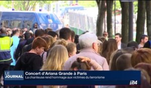 Concert d'Ariana Grande à Paris: La chanteuse a rendu hommage aux victimes du terrorisme