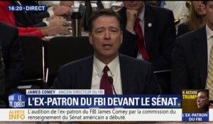 James Comey accuse Trump de l'avoir "diffamé" et d'avoir proféré "des mensonges"