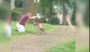 Quand un homme ivre tente de monter sur un vélo !