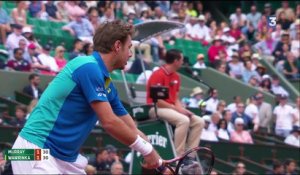 Roland-Garros 2017 :  Le premier gros point du match pour Murray (1-1)
