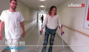 Anissa, paraplégique, remarche grâce à un appareillage spécial