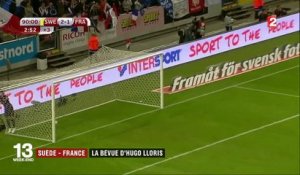 Football : une déconvenue d'Hugo Lloris fait perdre la France face à la Suède