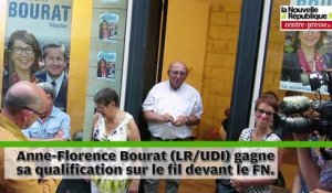 VIDEO. Châtellerault : La députée sortie, V. Massonneau, réconfortée par Turquois et Bourat
