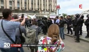 Russie : nouvelle vague d'arrestations de manifestants anticorruption, dont Alexeï Navalny