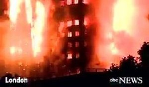 Les images effrayantes d'un immeuble de 30 étages dans l'Ouest de Londres - Il pourrait y avoir plusieurs blessés