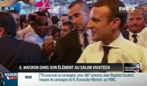 QG Bourdin 2017: Président Magnien !: Emmanuel Macron dans son élément au salon VivaTech - 16/06